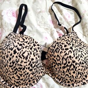 Victoria Secret leopard print bra 34DD